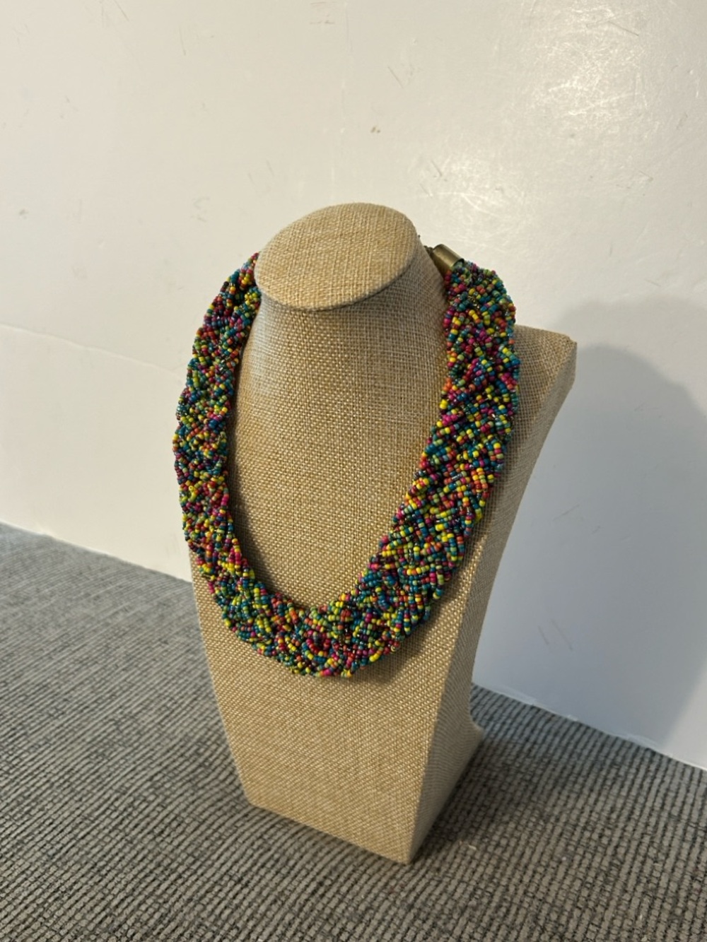 🟢 10/$20 Multicolor Seed Bead Braided Necklace - Women Jewelry - Picture 9 of 9